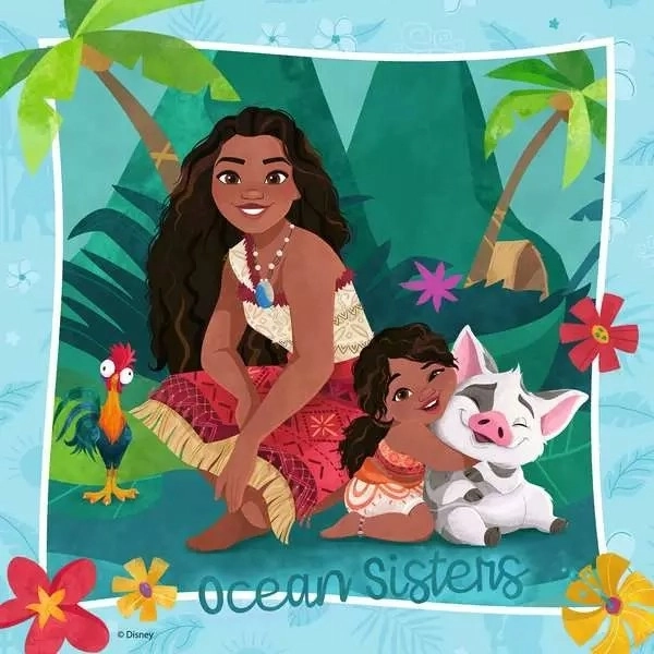 Puzzle Vaiana 2, 3x49 dílků
