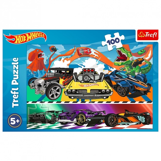 Puzzle 100 dílků Rychlá auta Hot Wheels