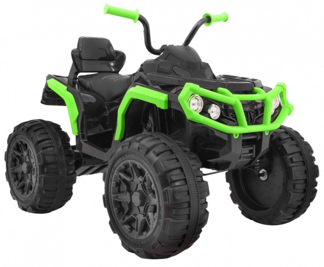 Čtyřkolka ATV 2,4GHz na baterie pro děti + Dálkové ovládání + Kola EVA + Rádio MP3 + Startování zdarma – černo-zelená