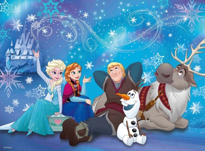 Puzzle Ravensburger Ledové království - Ledová magie 100 dílků