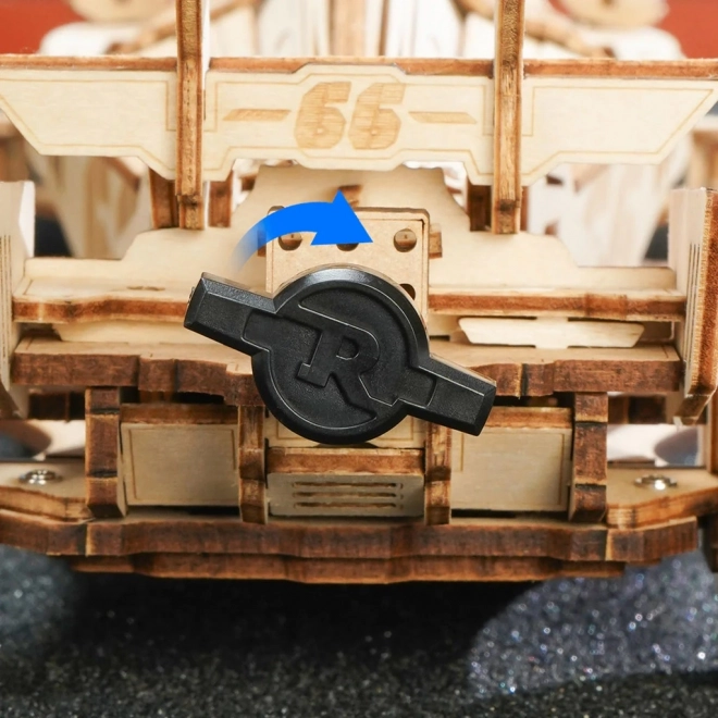 3D Dřevěná Skládačka Závodní Auto