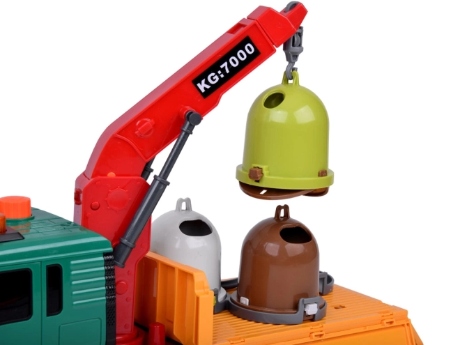 Edukativní popelářský vůz s kontejnery Toytar