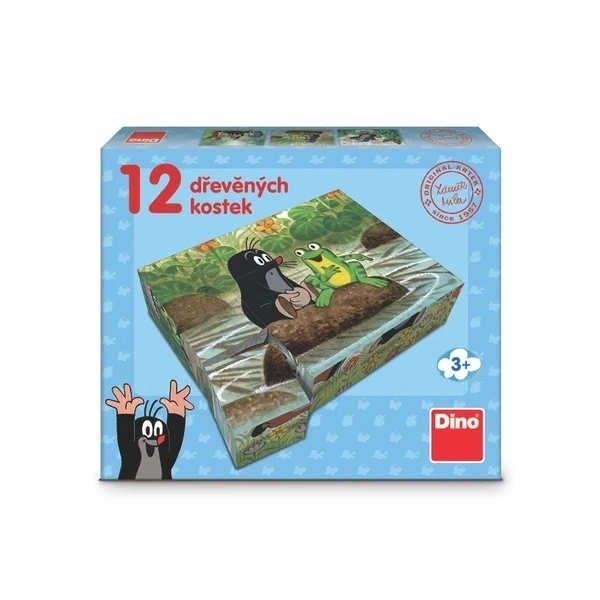 KRTEK A ZVÍŘÁTKA Dřevěné kostky