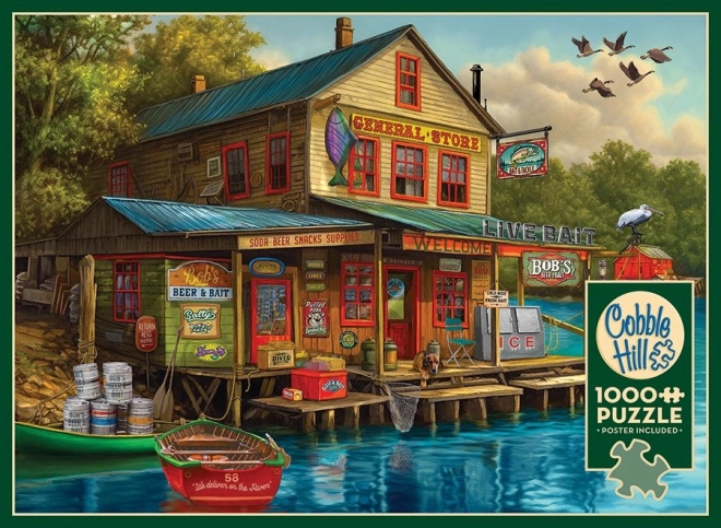 Puzzle Obchod Bob's Beer & Bait 1000 dílků