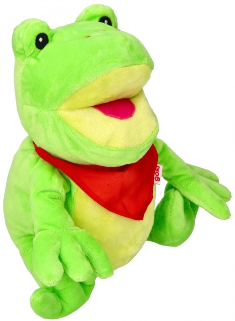 Plyšový maňásek na ruku Žába