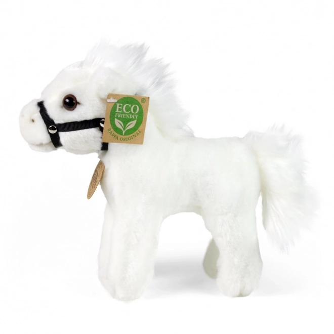 Rappa Plyšový kůň bílý 18 cm ECO-FRIENDLY