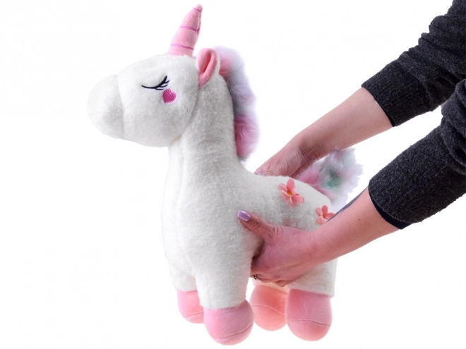 Kouzelný plyšový jednorožec 48cm ZA4403 – Bílá