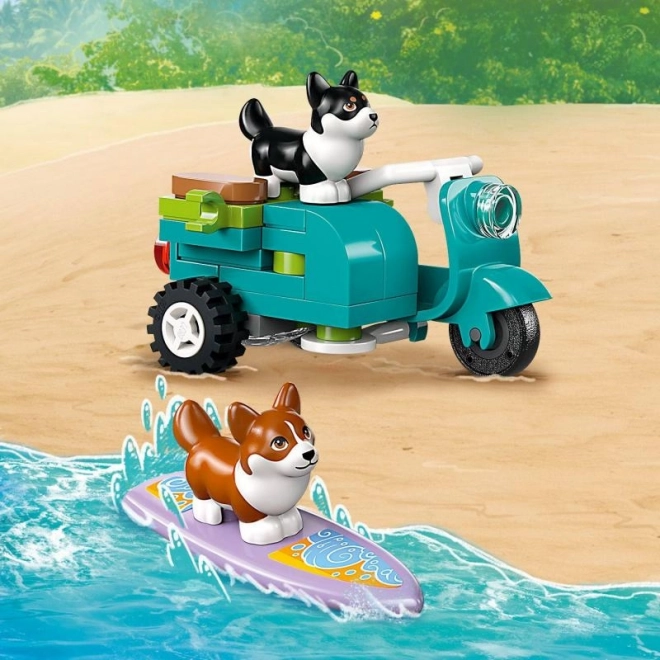 Lego Friends dobrodružství se surfujícími psy a skútrem