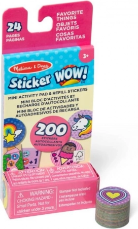 Náplně samolepek Sticker Wow – oblíbené předměty