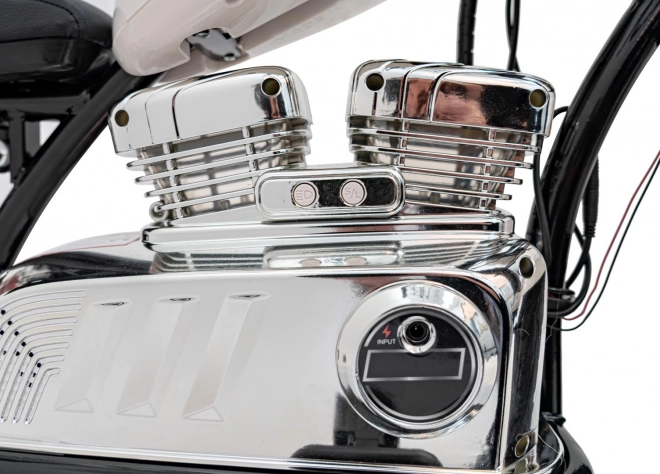 Motocykl Chopper Warrior White