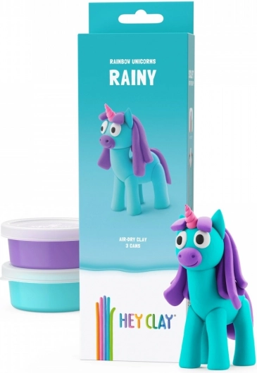 Masa Hey Clay Jednorožci 3 balení, Rainy