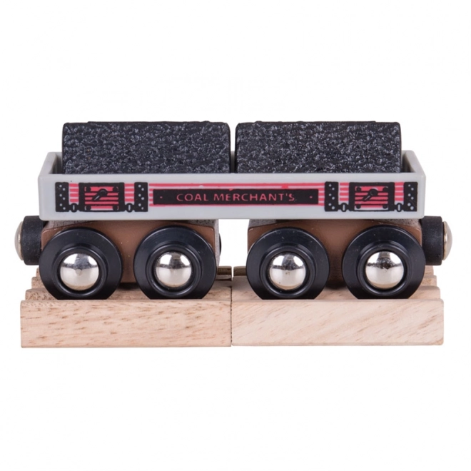 Bigjigs Rail dlouhý vagónek s uhlím