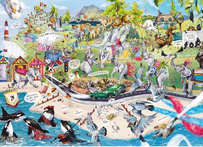 Gibsons Zábavné stádo Puzzle 1000 dílků