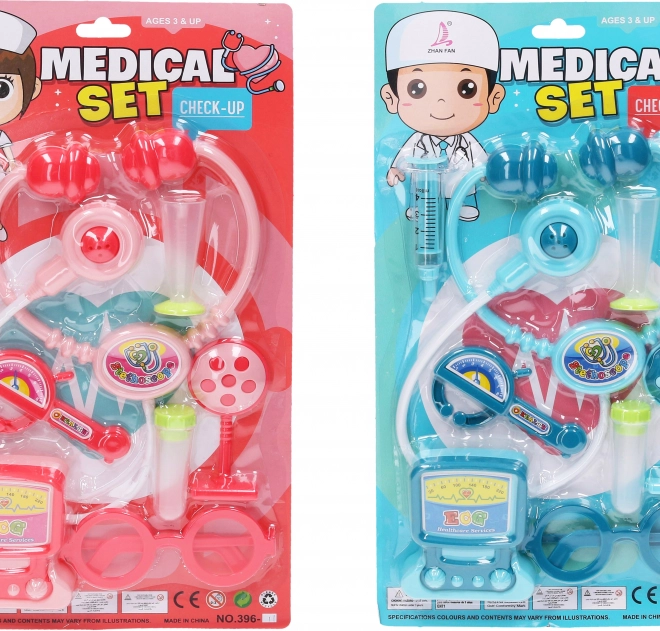 Dětský doktorský set – růžový nebo modrý
