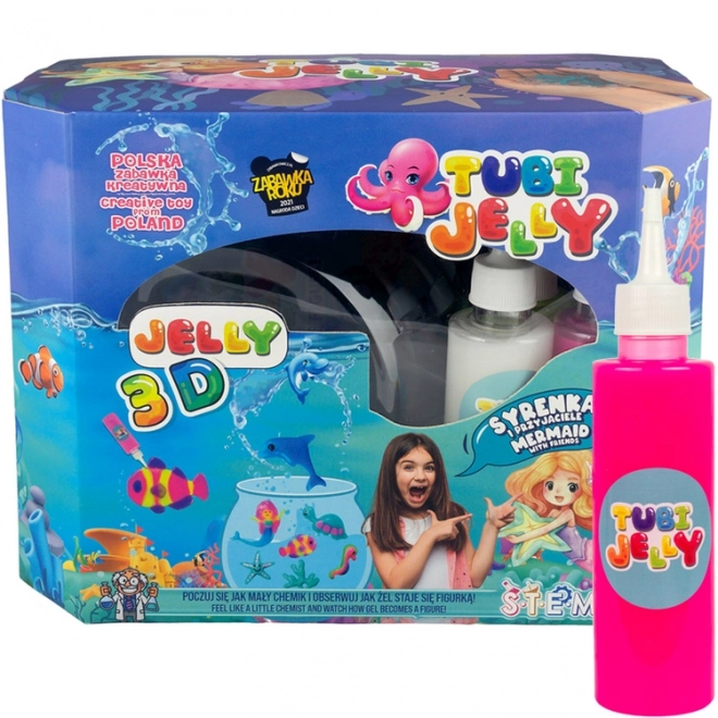 Zábavná sada Tubi Jelly s velkým akváriem Mořská panna