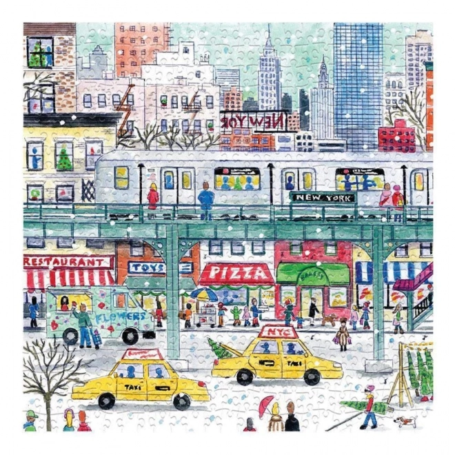 GALISON Čtvercové puzzle Metro v New Yorku 500 dílků