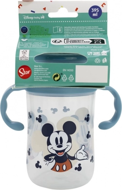 STOR Dětský trénovací hrneček 395 ml Mickey Mouse
