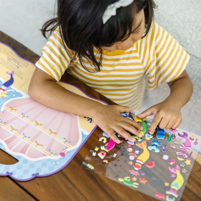 Melissa a Doug - Mořská panna vypouklé nálepky více