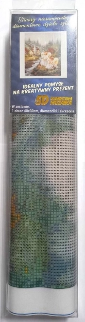 NORIMPEX Diamantové malování Andílci 30x40cm
