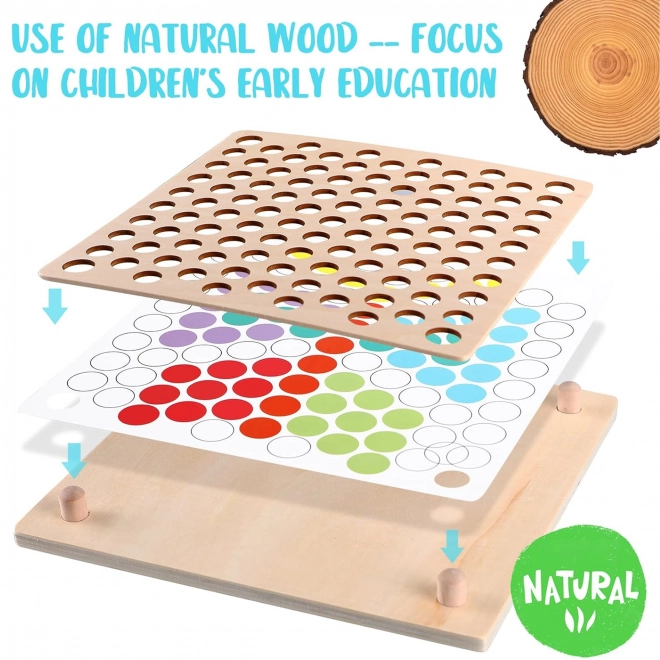 Barevné kuličky mozaika Montessori Woopie