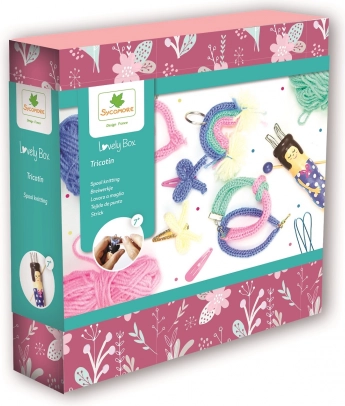 Kreativní sada s pletací panenkou Lovely Box