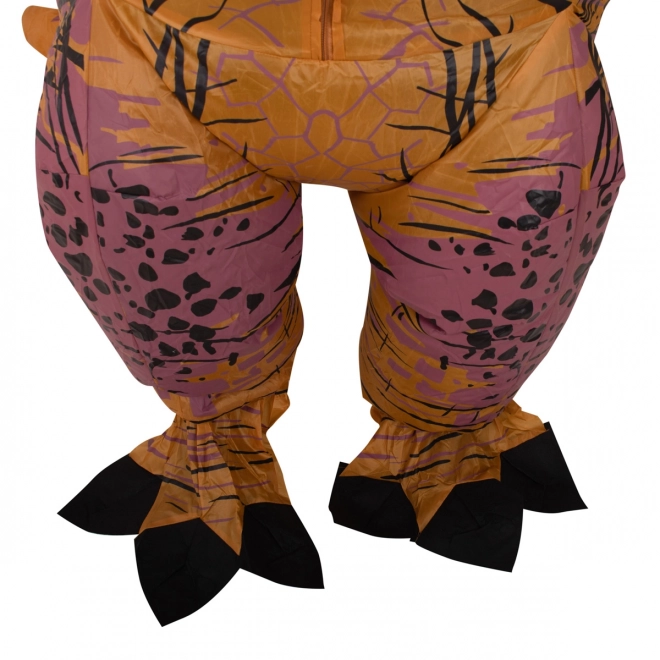 Kostým nafukovací dinosaurus T-REX hnědý