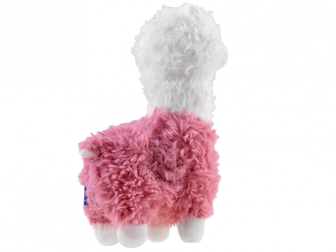 Alpaka plyšový maskot lama 28cm ZA4402 – Růžová