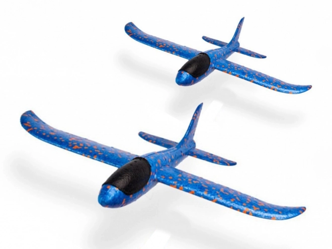 Lehký modrý polystyrénový kluzák 47 cm
