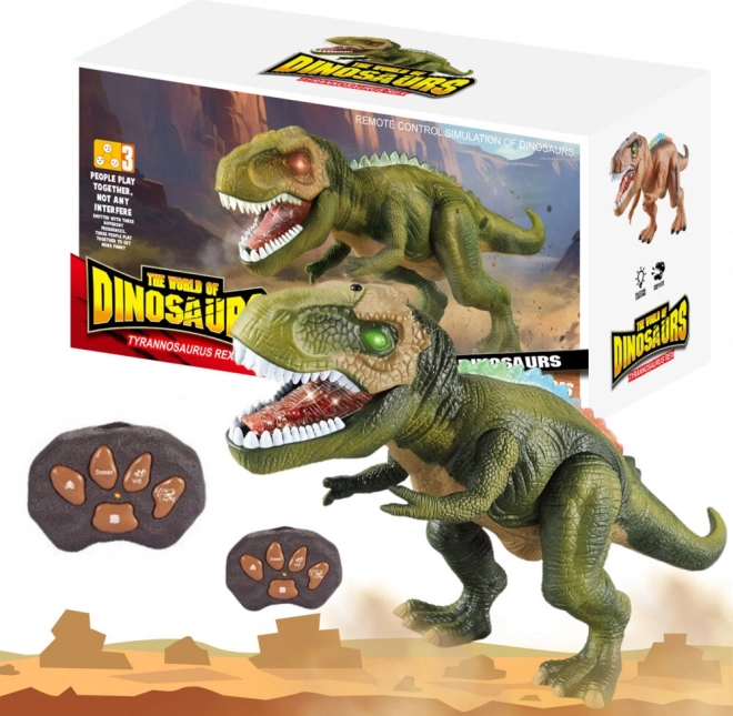 Dálkově ovládaný Dino T-Rex se světly a zvuky