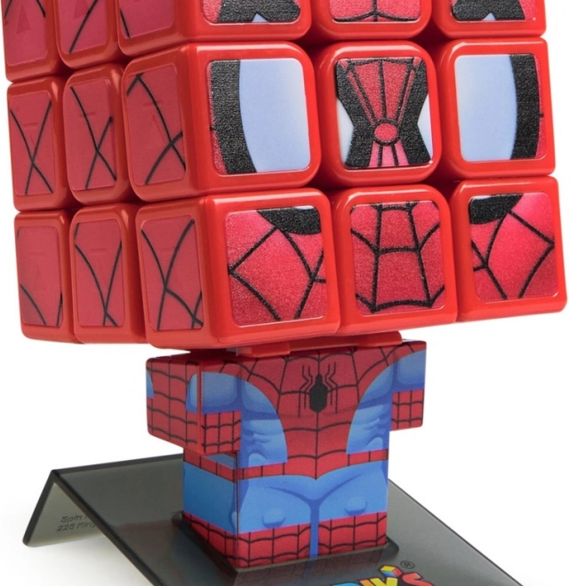 Rubikova kostka 3×3 SPIDER-MAN Cuber – sběratelská edice s podstavcem