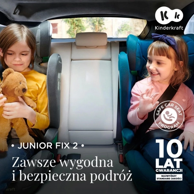 Otroški avtosedež Kinderkraft Junior Fix 2 i-Size – Graphite black
