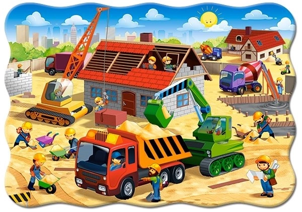 Puzzle Dům ve výstavbě 30 dílků
