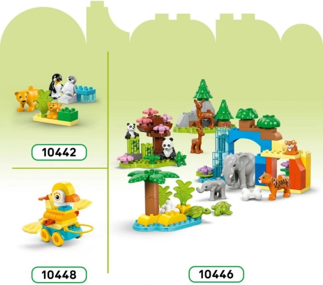 Stavebnice LEGO DUPLO 3 v 1: Dinosauři na Kolečkách