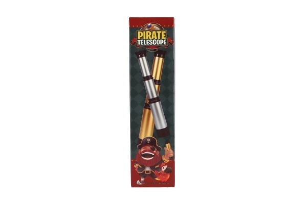 Dalekohled pirátský plast 19cm 2 barvy v krabičce 5x19x5cm 8ks v boxu