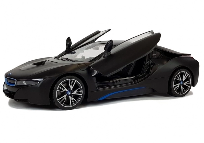 Auto R/C BMW i8 Rastar 1:14 Černé automatické dveře