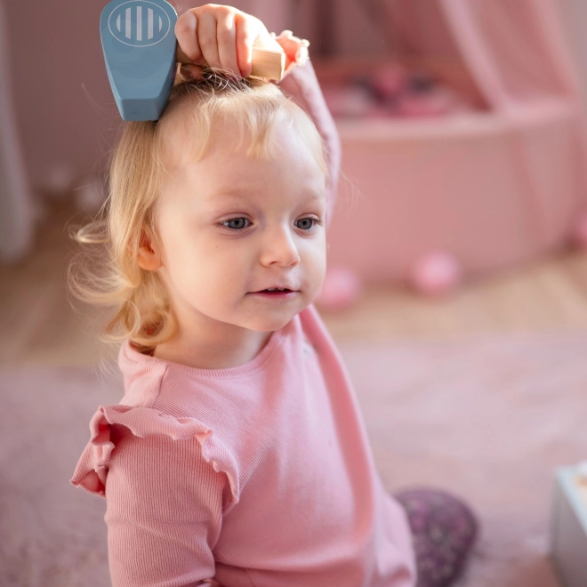Toaletní sada s dřevěnými doplňky do koupelny od Tooky Toy