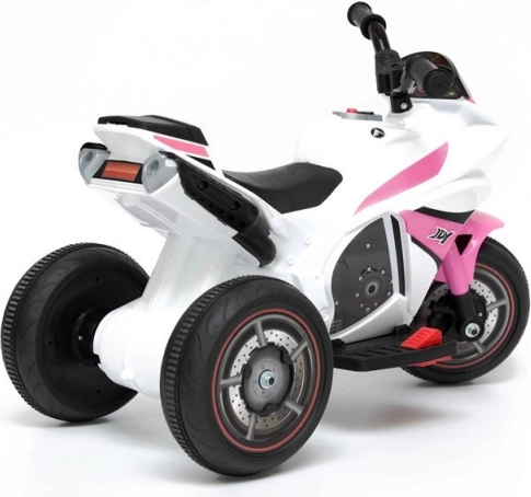 Dětský Elektrický Tříkolový Motocykl Růžový