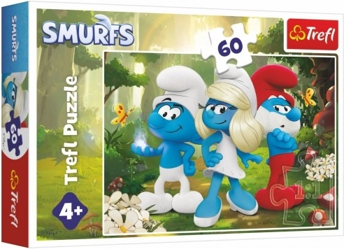 Puzzle Šmoulové Začarovaný les 60 dílků