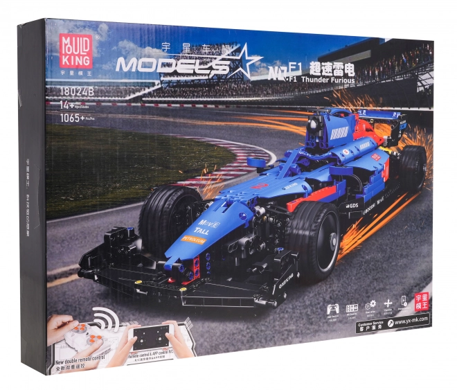 Konstrukční sada modrý Bolid F1