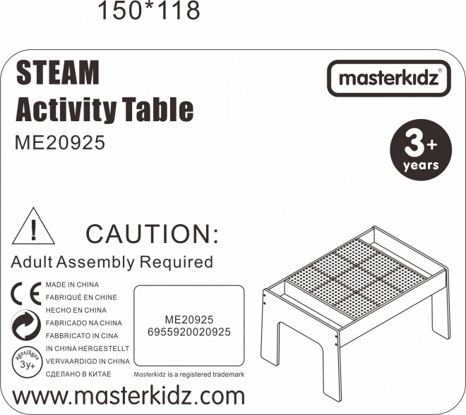 Dřevěný vzdělávací stůl Masterkidz s příslušenstvím STEM