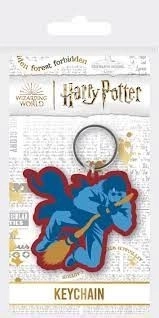 Gumová klíčenka Harry Potter koště