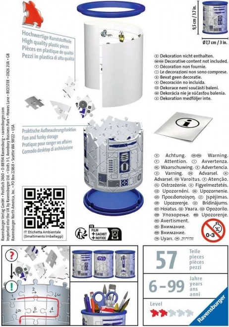 RAVENSBURGER 3D puzzle stojan: Star Wars 57 dílků