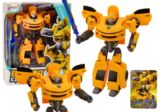 Auto-Robot 2v1 Transformace Sportovní žlutá