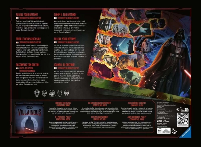 Ravensburger puzzle Star Wars záporáci: Kylo Ren 1000 dílků