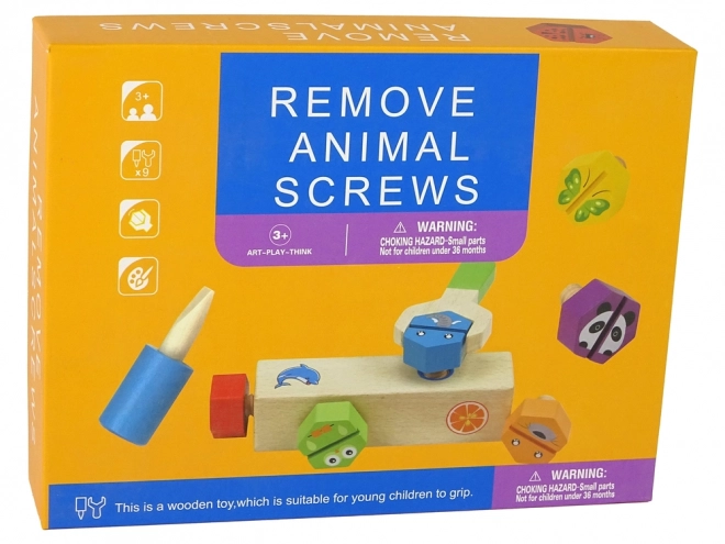DIY dřevěná šroubovací sada hraček