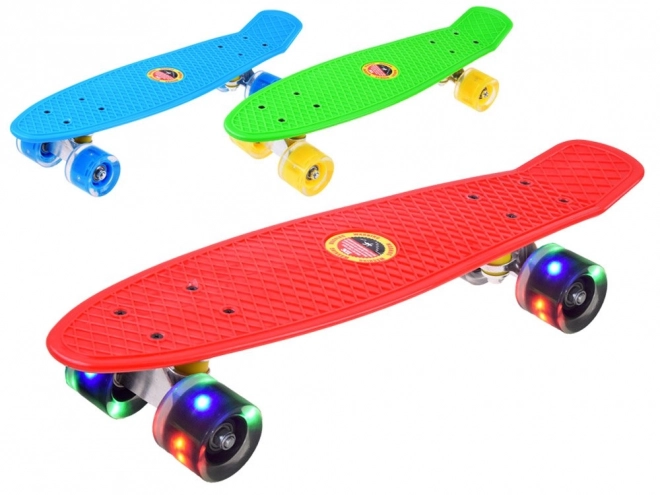 Skateboard Fiszka s LED kolečky