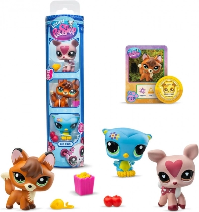 Littlest Pet Shop 3 figurky - různé druhy