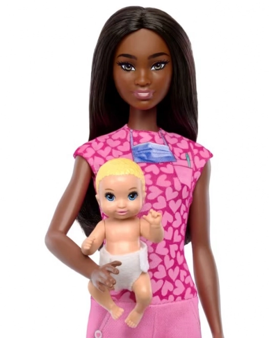 Barbie lékařka pediatr tmavé vlasy