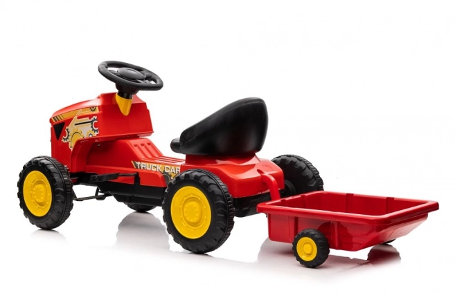 Dětský šlapací traktor červený