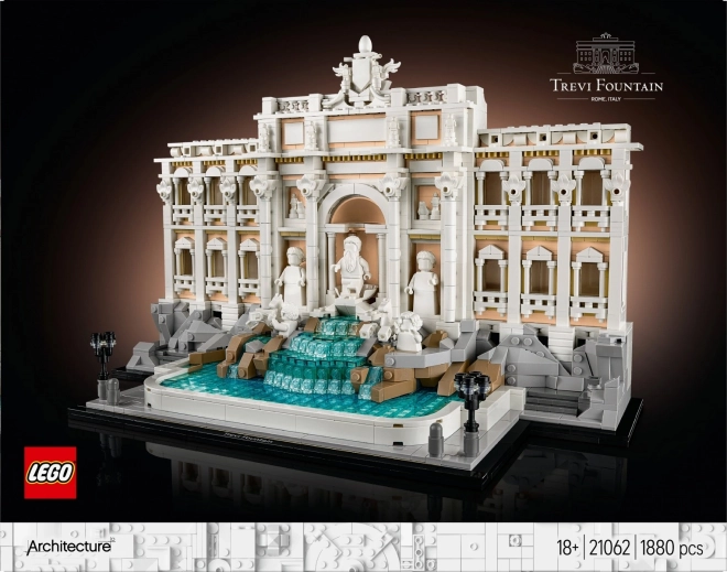 Fontána di trevi lego architektura